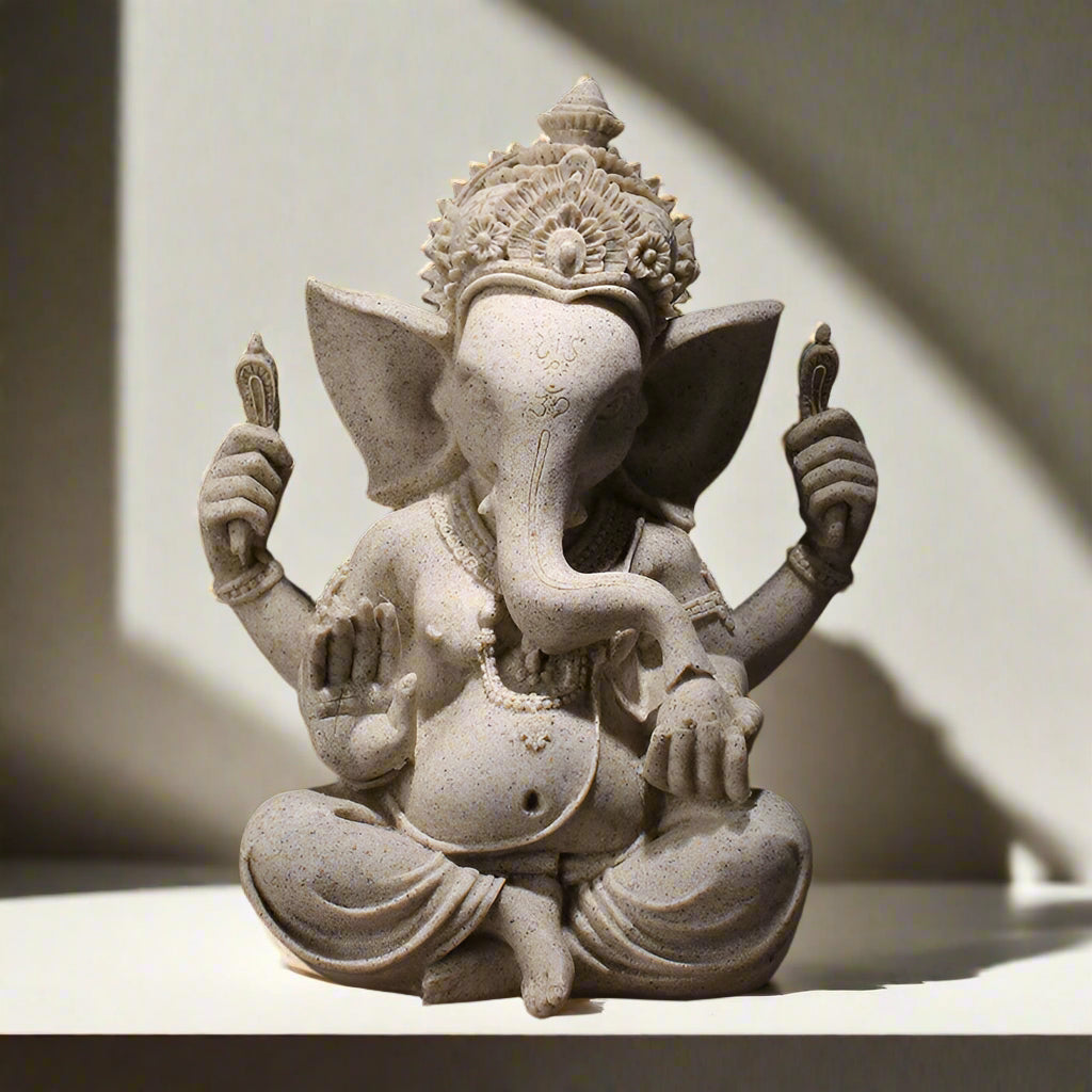 Sandstone Look Lord Ganesh Murti ππ½