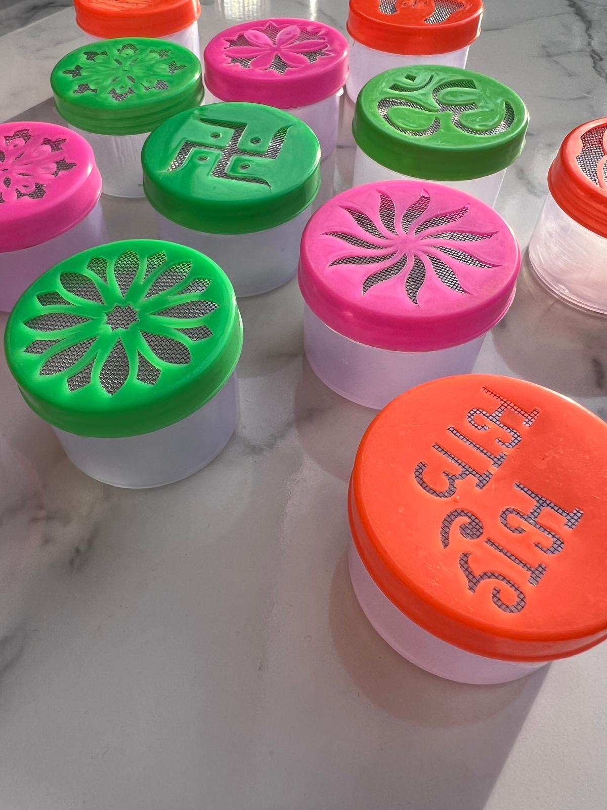 Rangoli Stencil Pots Pack of 4