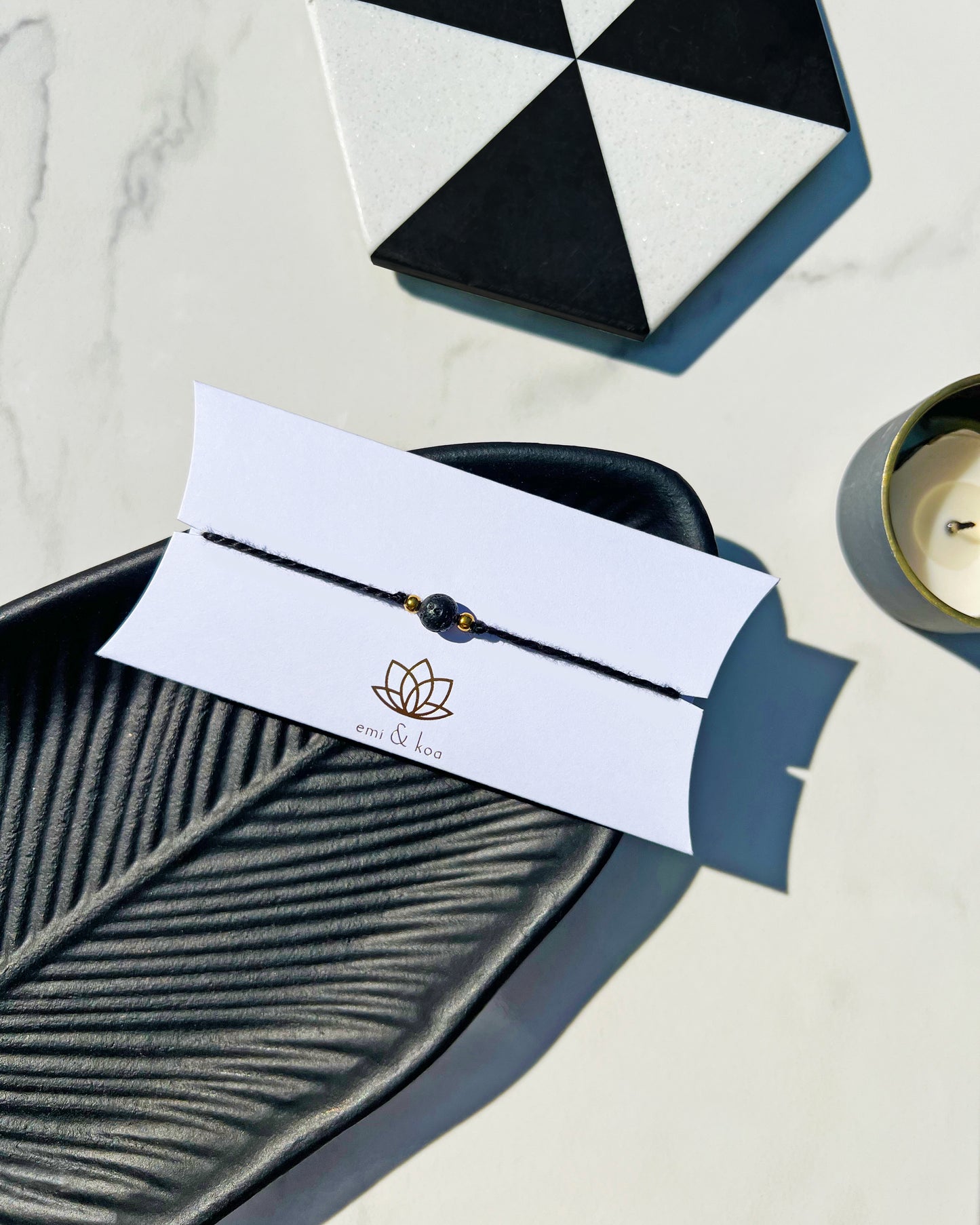 Natural Lava Rock Rakhi 🌋