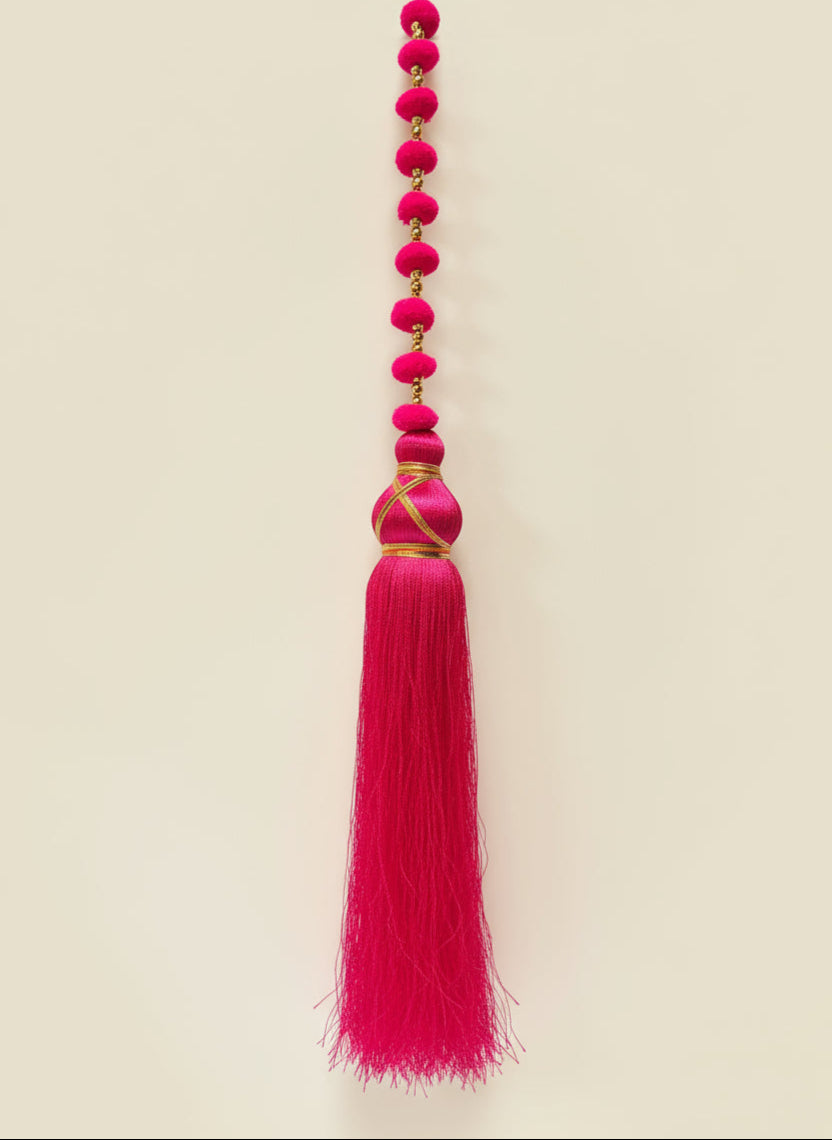 Hot Pink Diwali Tassel Hanging Garland ✨