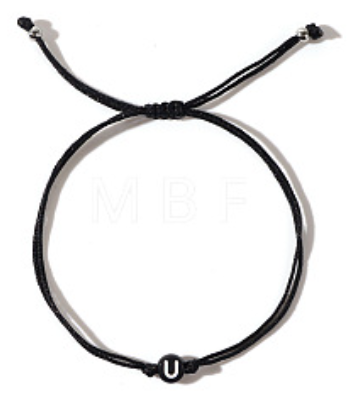 Men's Letter Adjustable String Bracelet - U