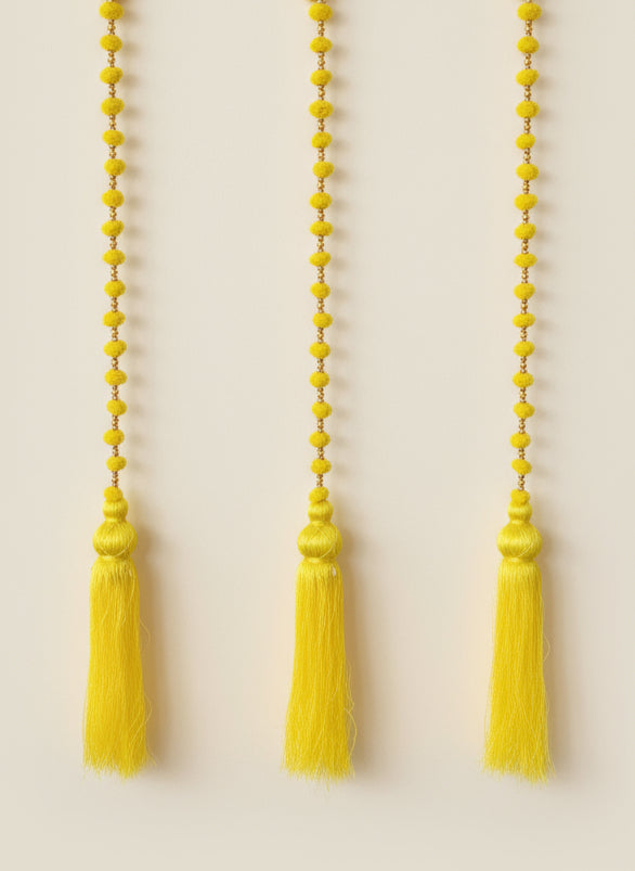 Yellow Diwali Hanging Tassel Garlands ✨