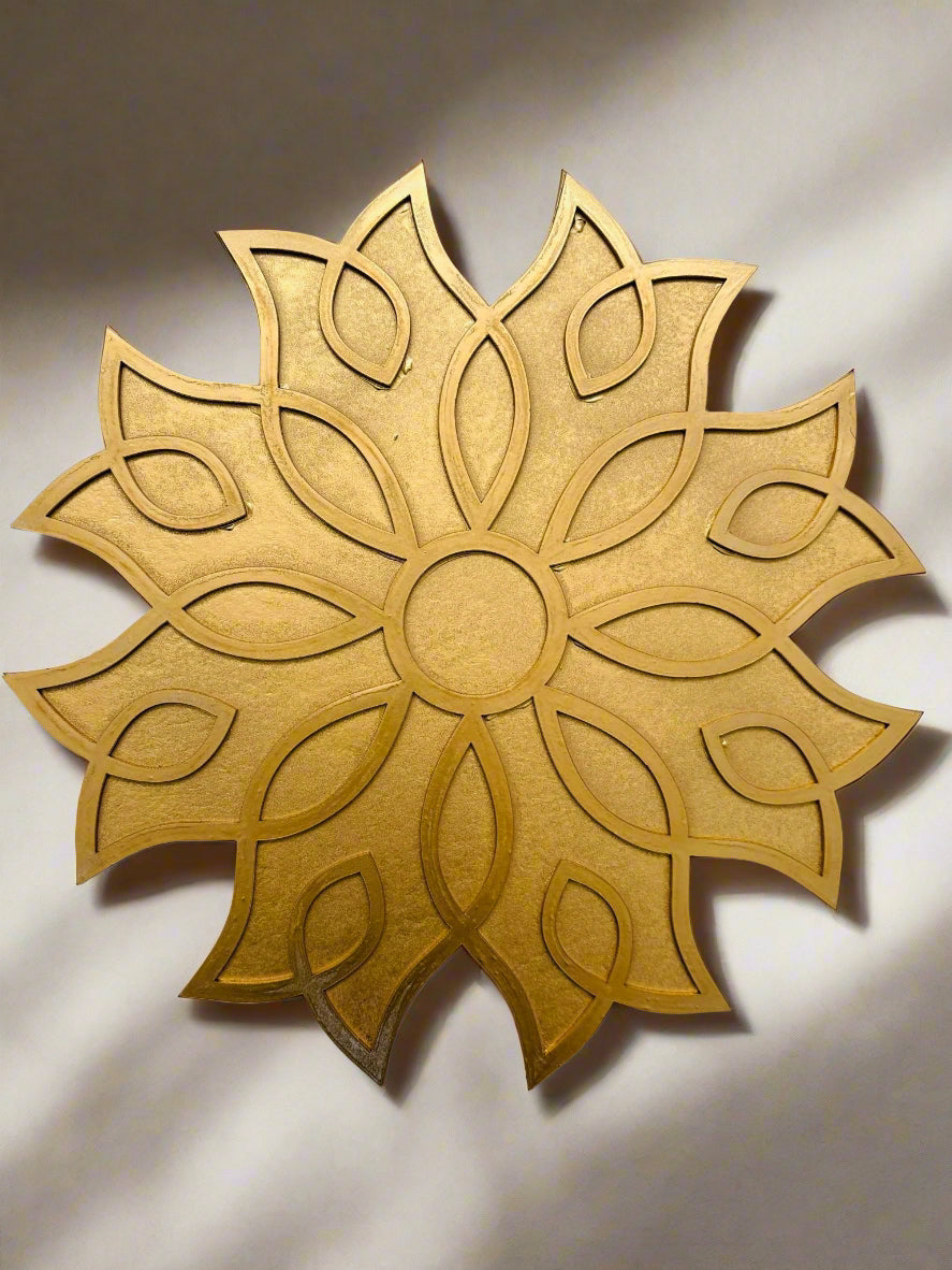 12" Diwali Tulip Wooden Rangoli Kit ✨