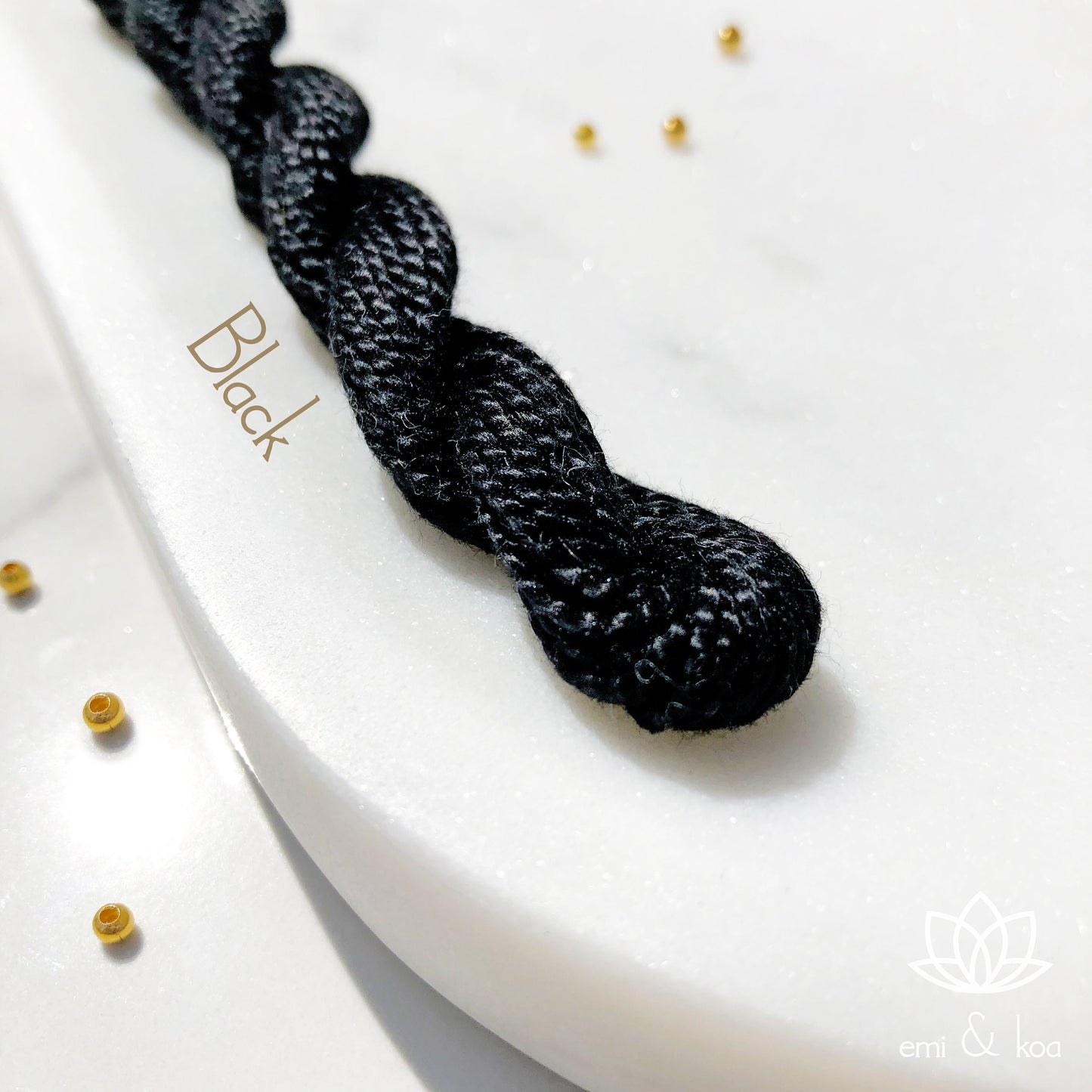 Premium Black & Gold Personalised "Initial" Handmade Custom Rakhri Rakhi Rakhree Friendship Tie Bracelet