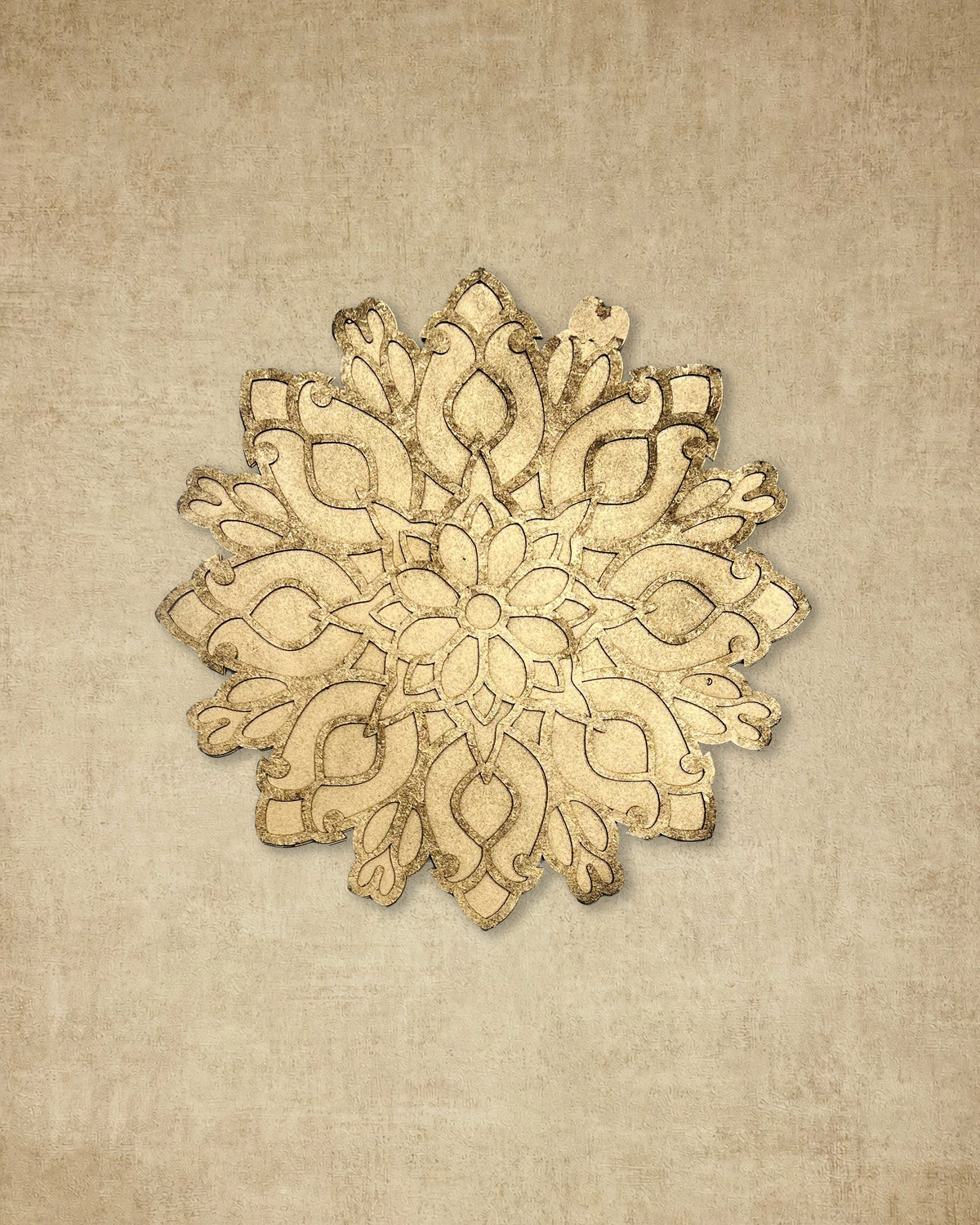 12" Diwali Bouquet Wooden Rangoli Kit