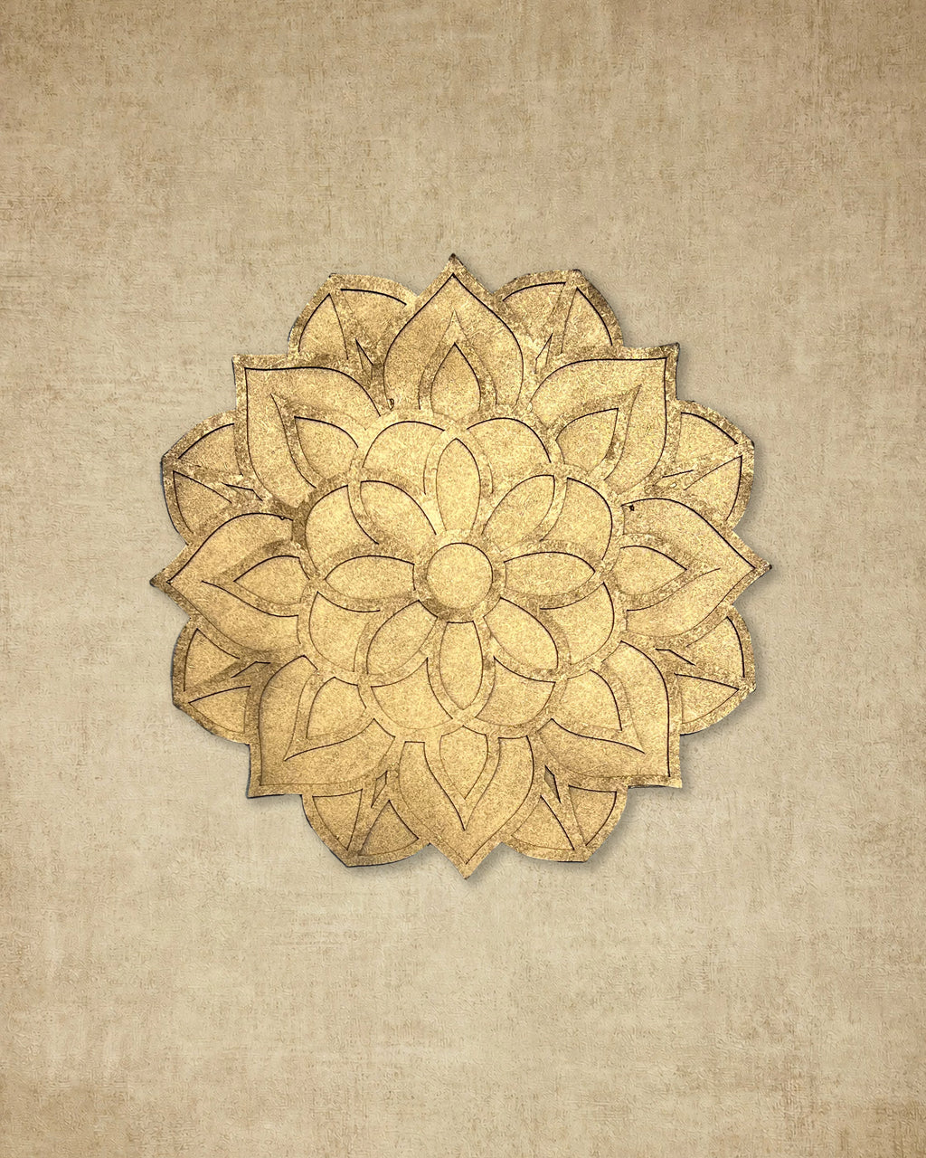 12" Diwali Flower Wooden Rangoli Kit