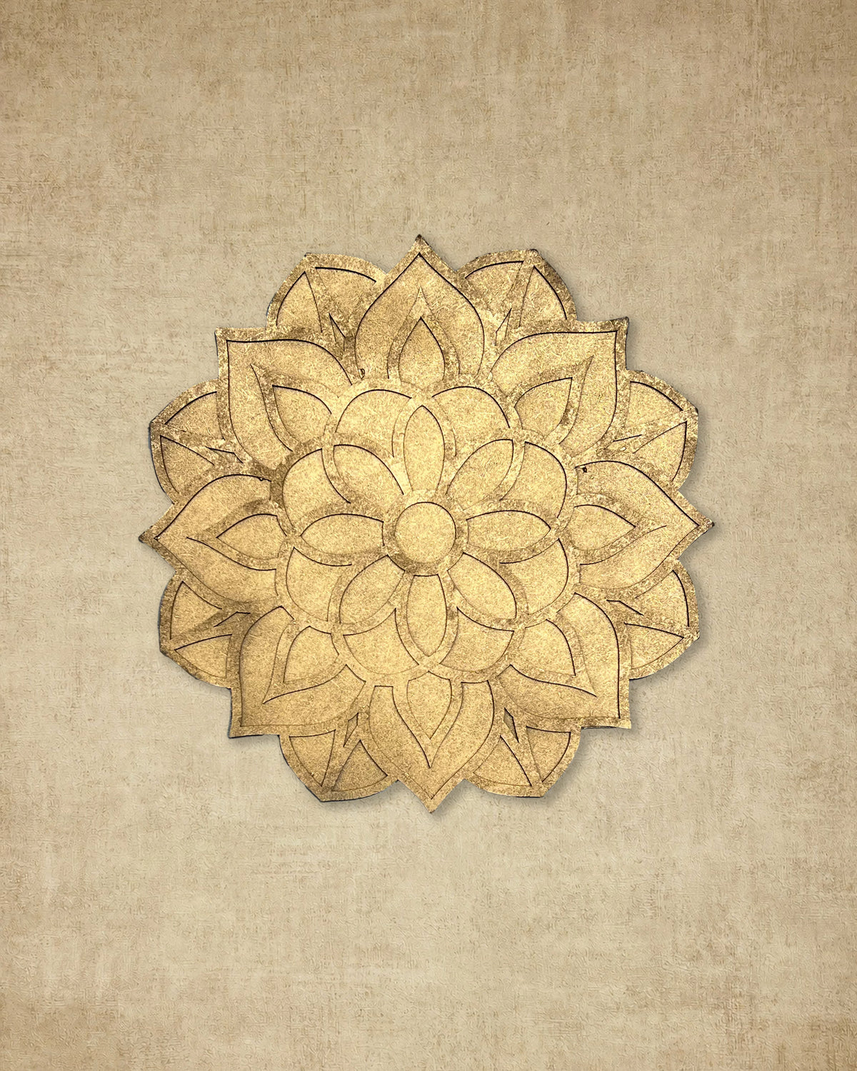 12" Diwali Flower Wooden Rangoli Kit