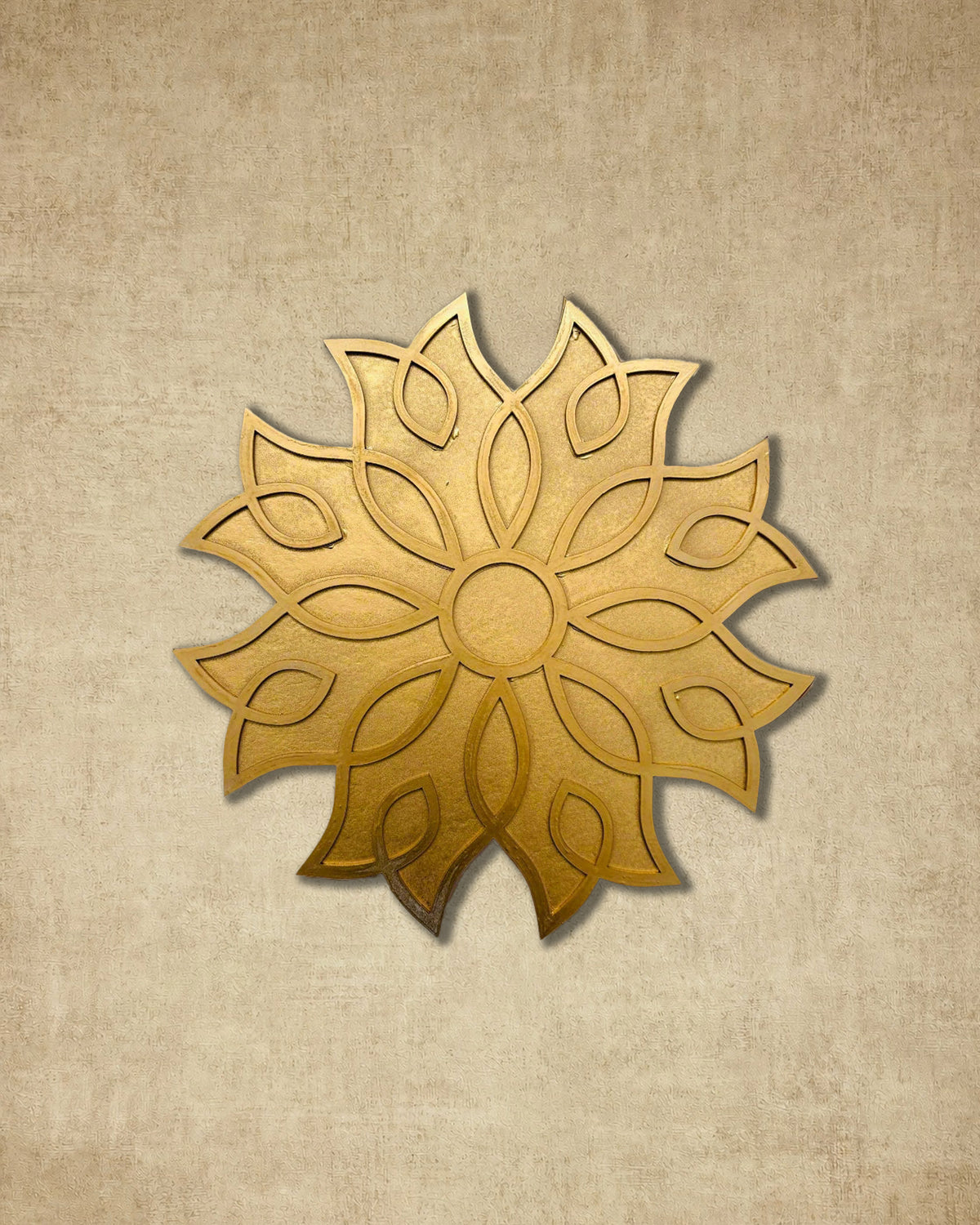 12" Diwali Tulip Wooden Rangoli Kit