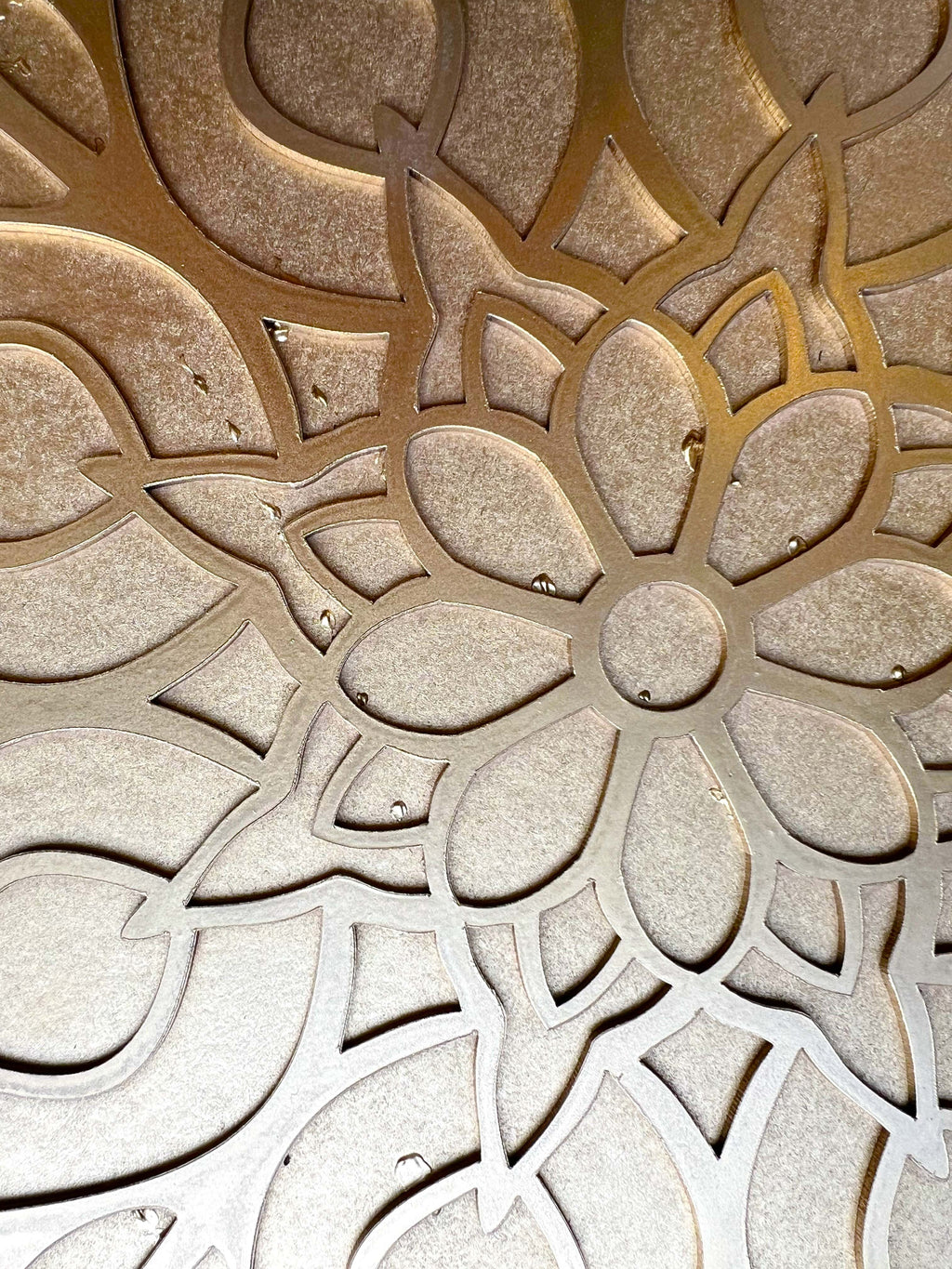 Perfectly Imperfect - 12" Bouquet Wooden Rangoli Tray Only