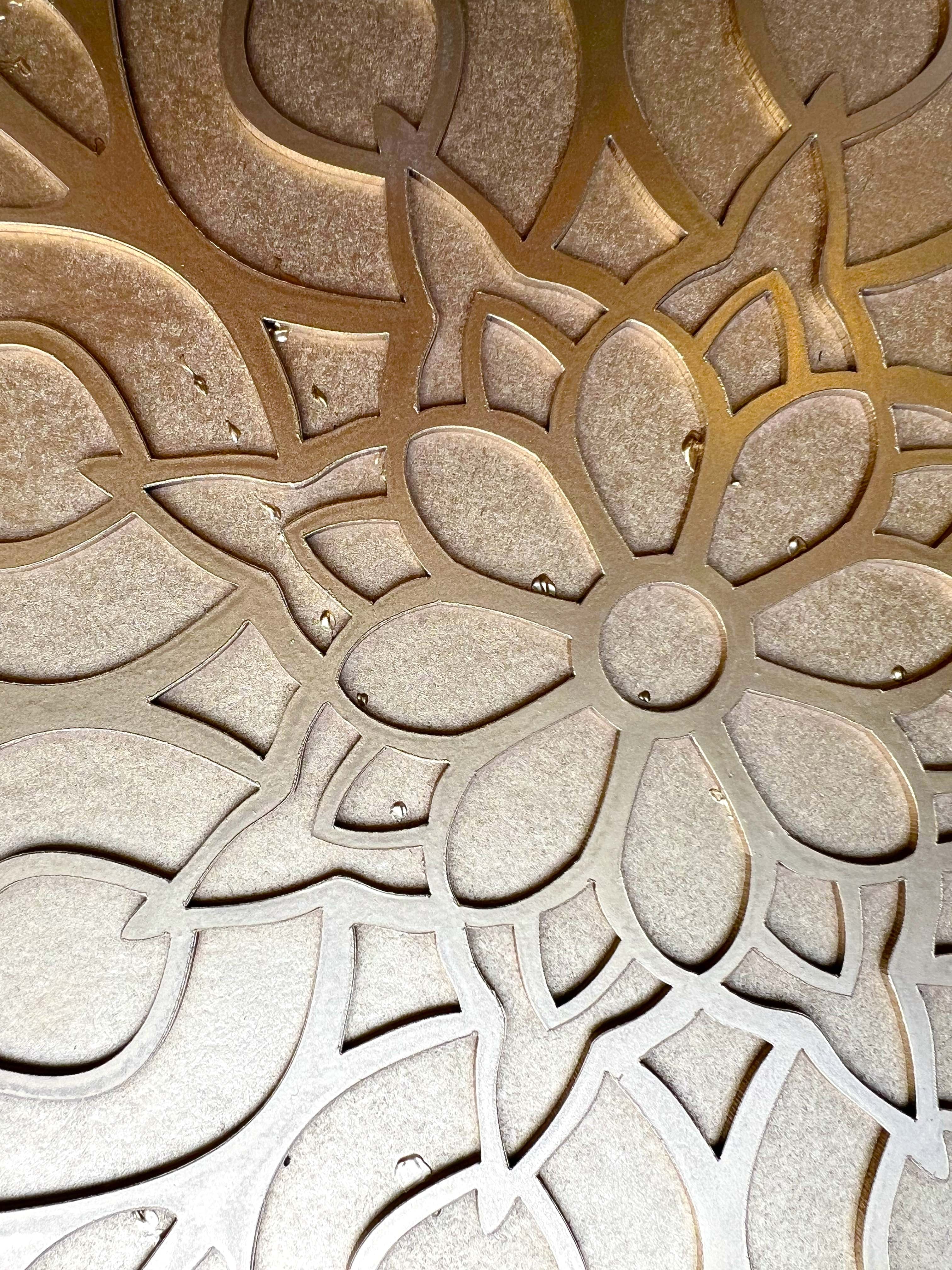 Perfectly Imperfect - 12" Bouquet Wooden Rangoli Tray Only