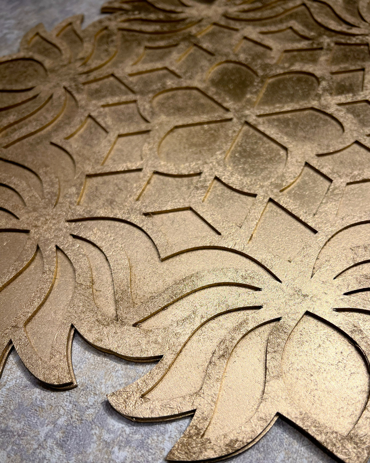16" Diwali Jasmine Wooden Rangoli Kit