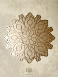 16" Diwali Bouquet Gold Wooden Rangoli Kit ✨