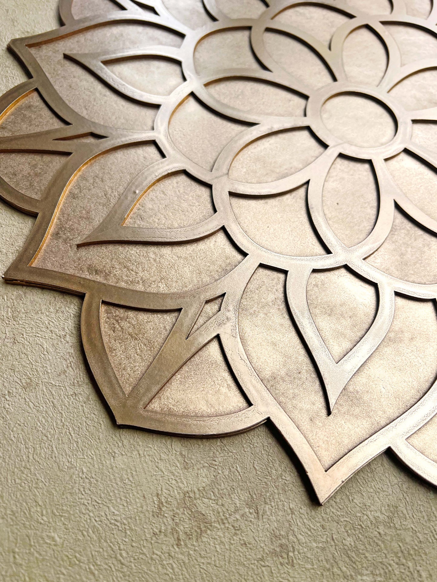 16" Diwali Flower Wooden Rangoli Kit ✨