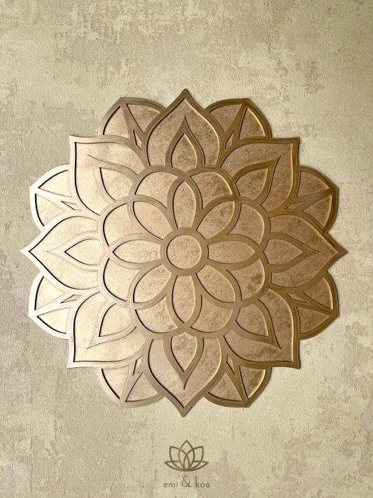 16" Diwali Flower Wooden Rangoli Kit ✨