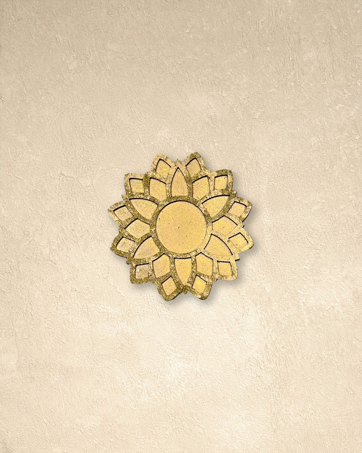 4" Mini Diwali Daisy Wooden Rangoli Kit