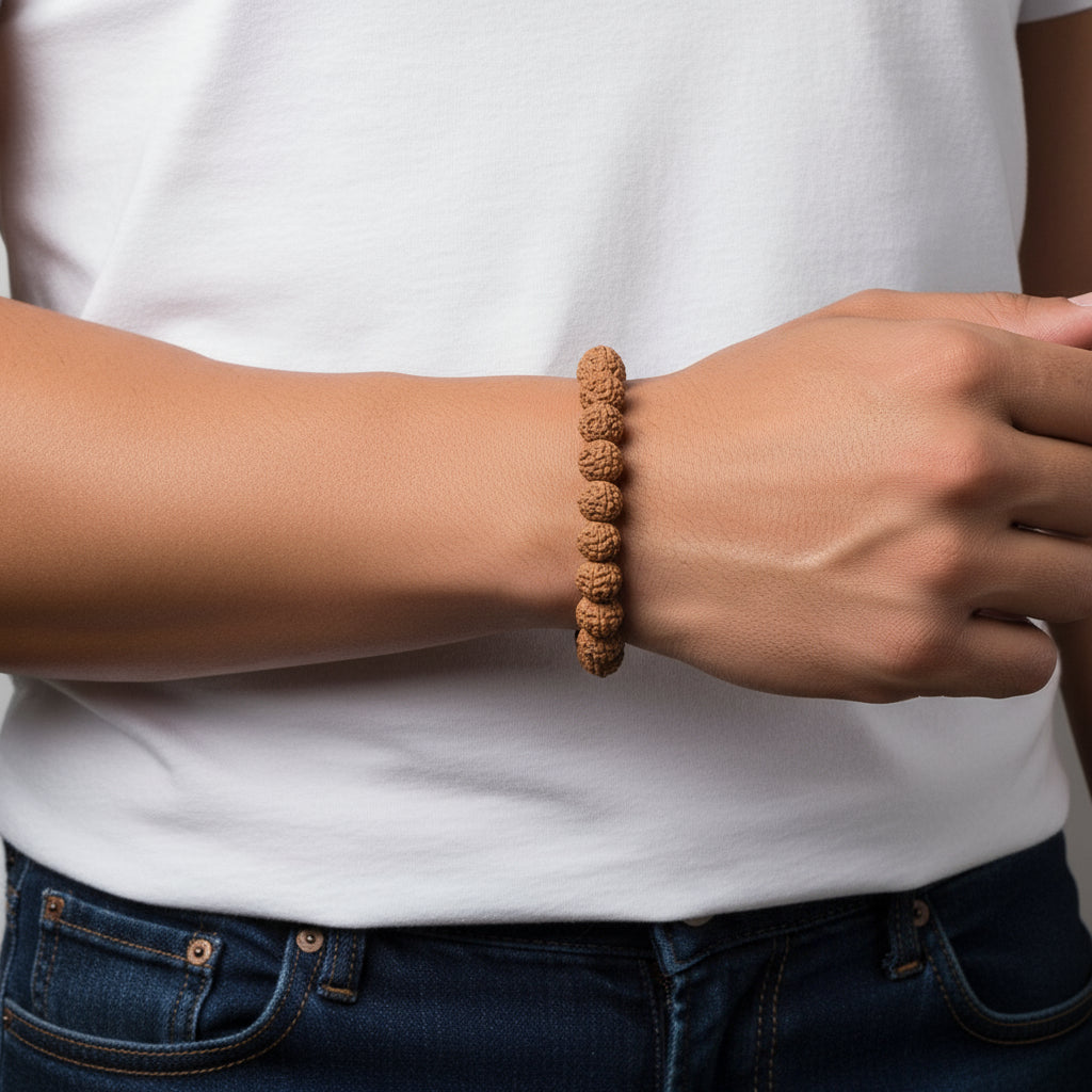 Men's Rudraksha Stretch Bracelet