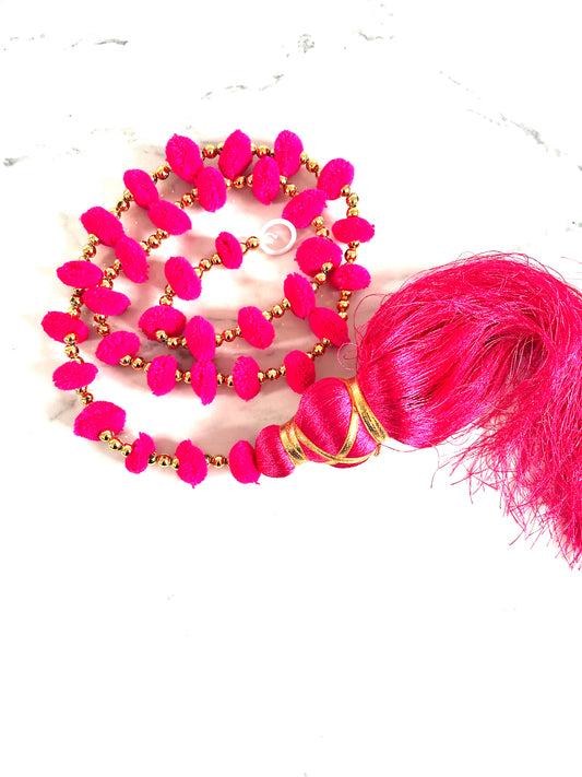 Hot Pink Diwali Hanging Tassel Garland