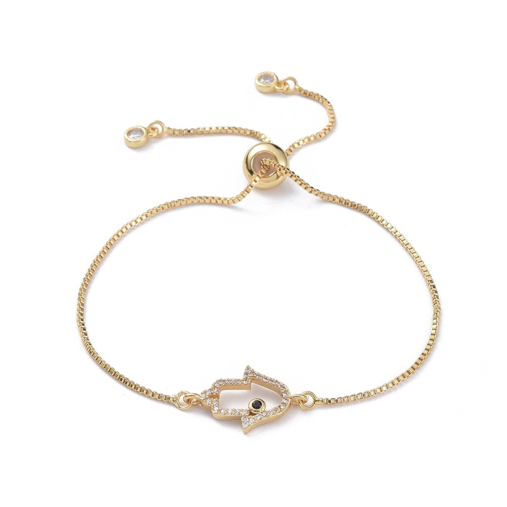Gold Dainty Hamsa Bracelet