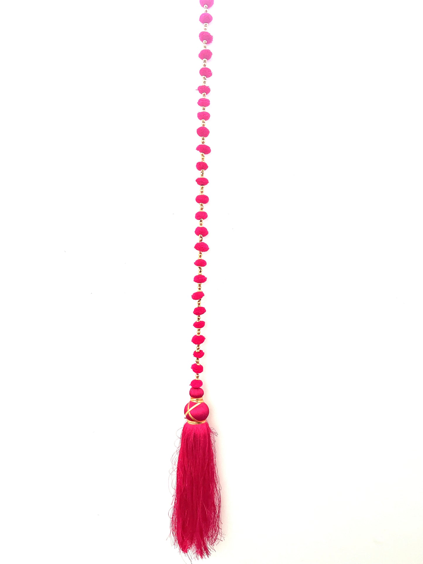 Hot Pink Diwali Hanging Tassel Garland