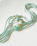 Natural Frosted Amazonite Handmade Rakhi