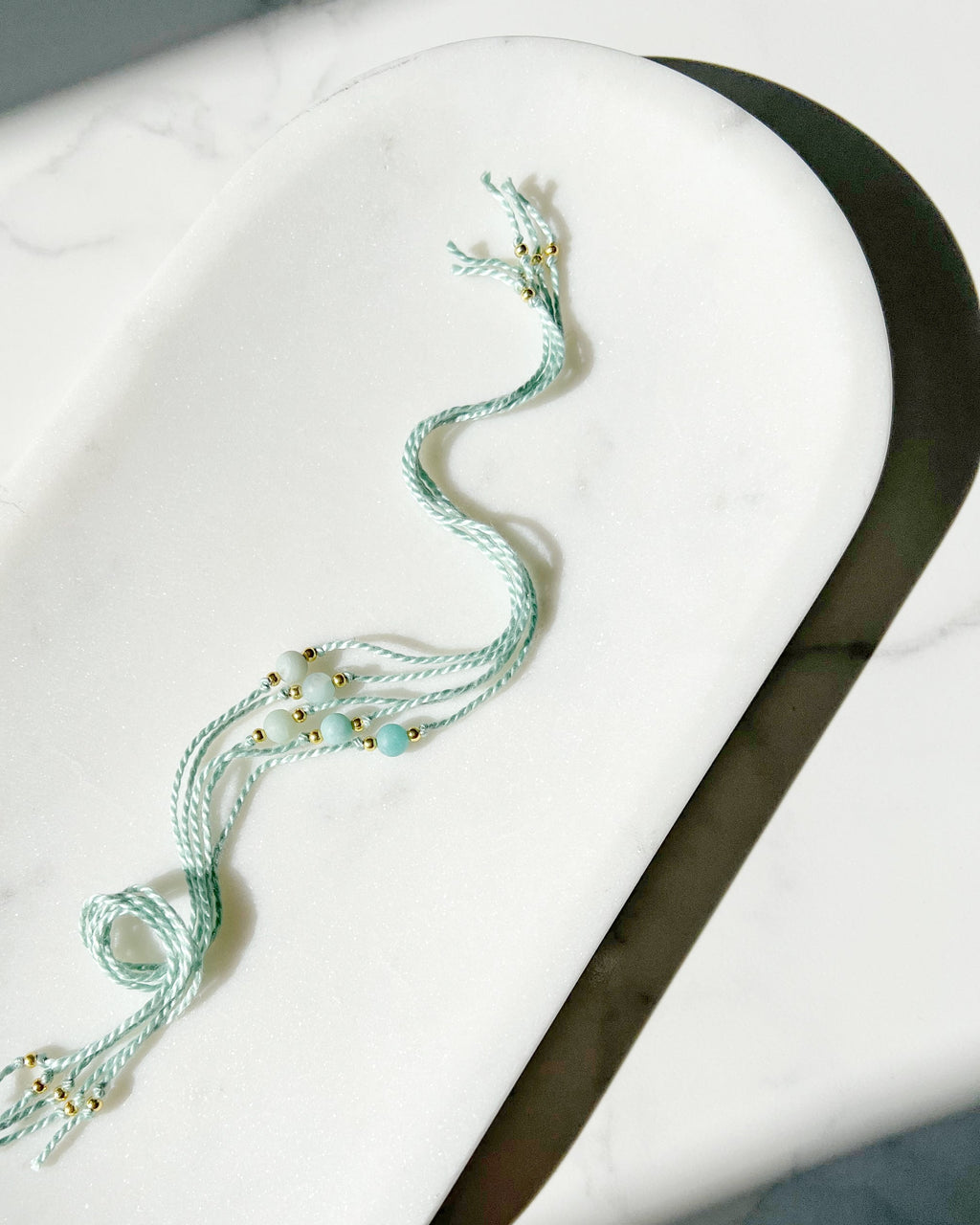 Natural Frosted Amazonite Handmade Rakhi