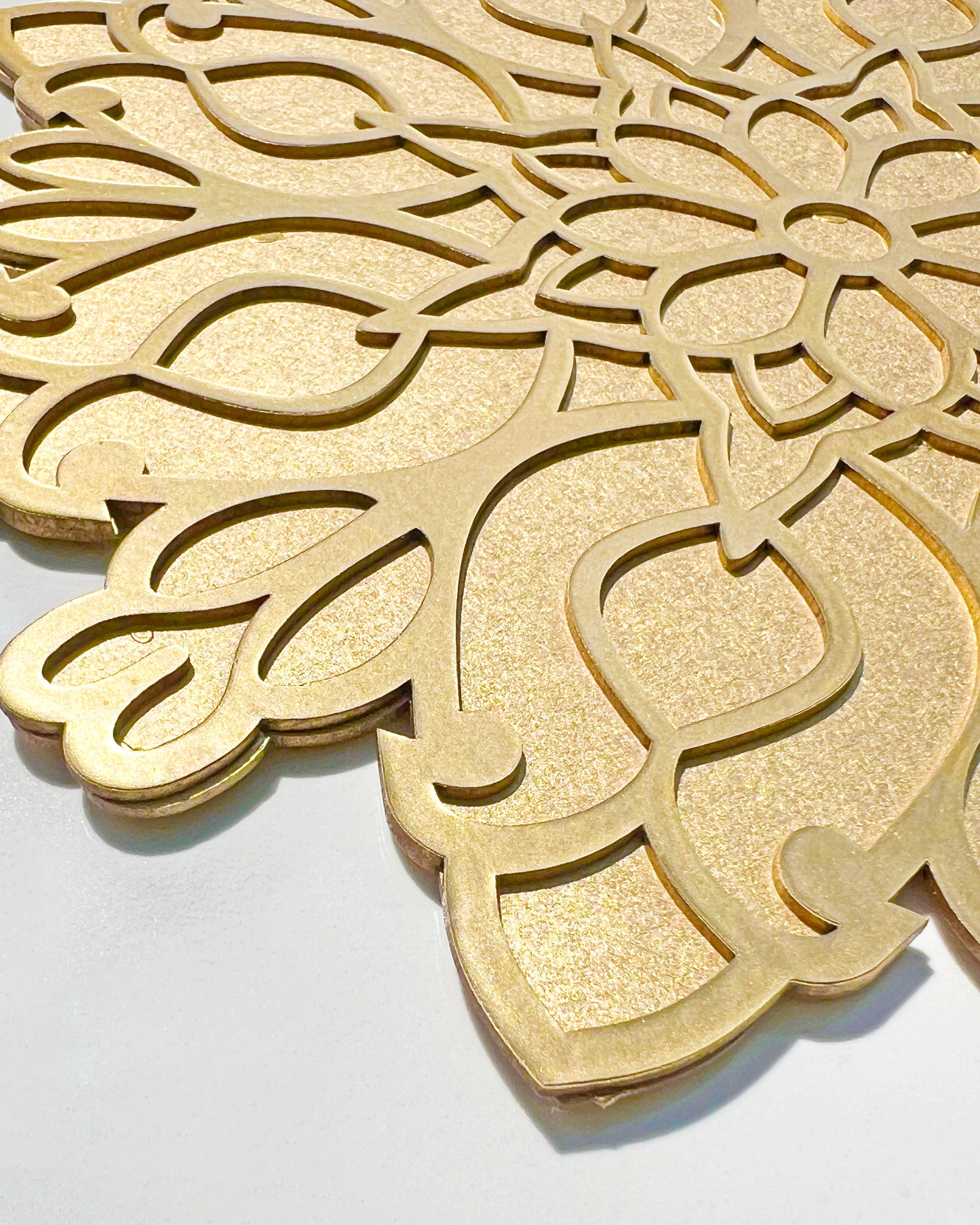 12" Diwali Bouquet Wooden Rangoli Kit