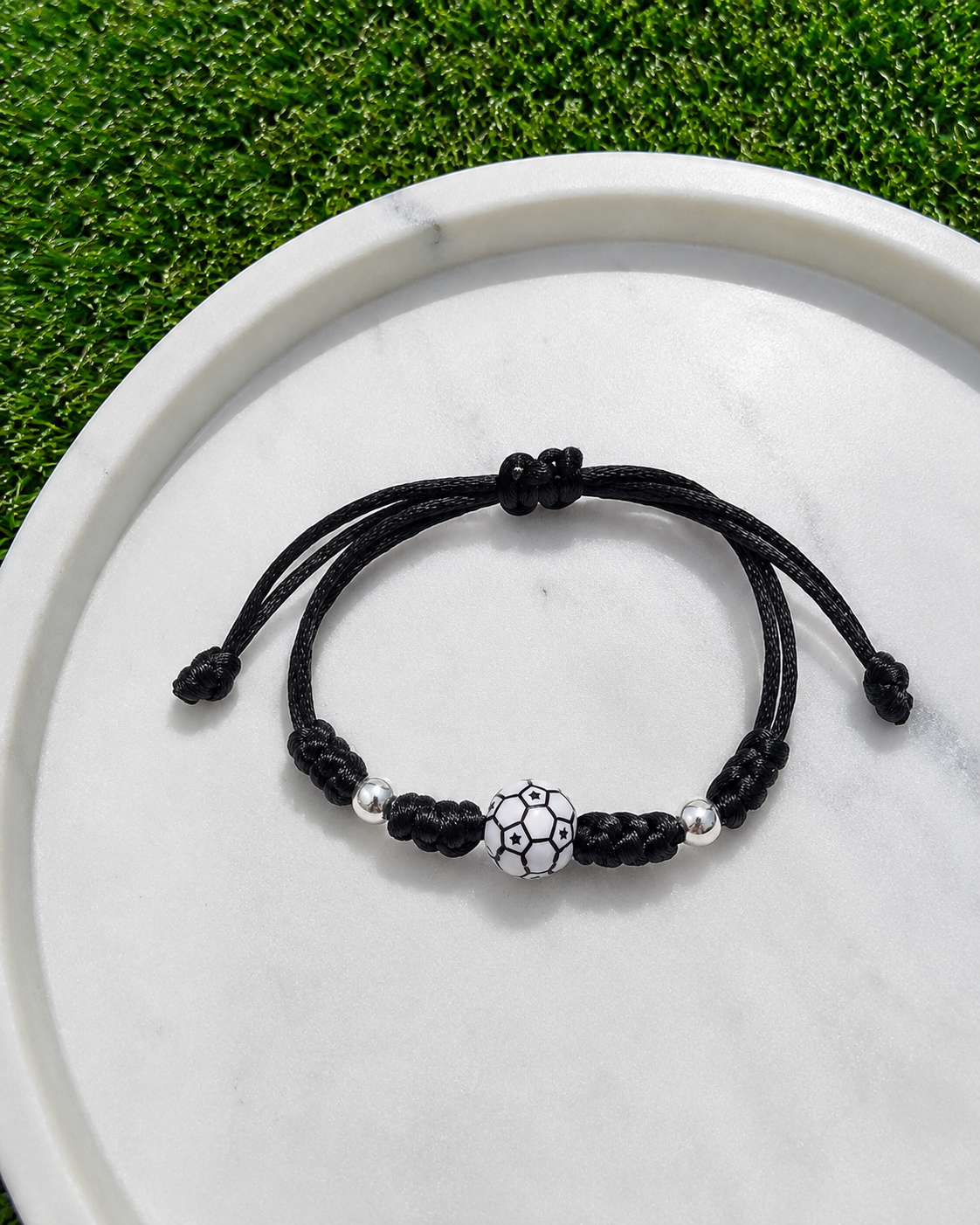 ⚽ Football Braided Bead Bracelet 👟