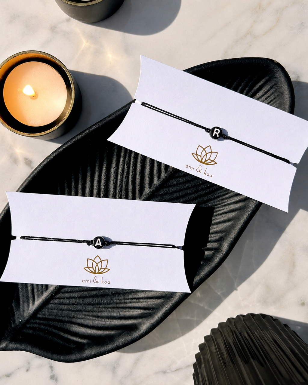 Men's Letter Adjustable String Bracelet