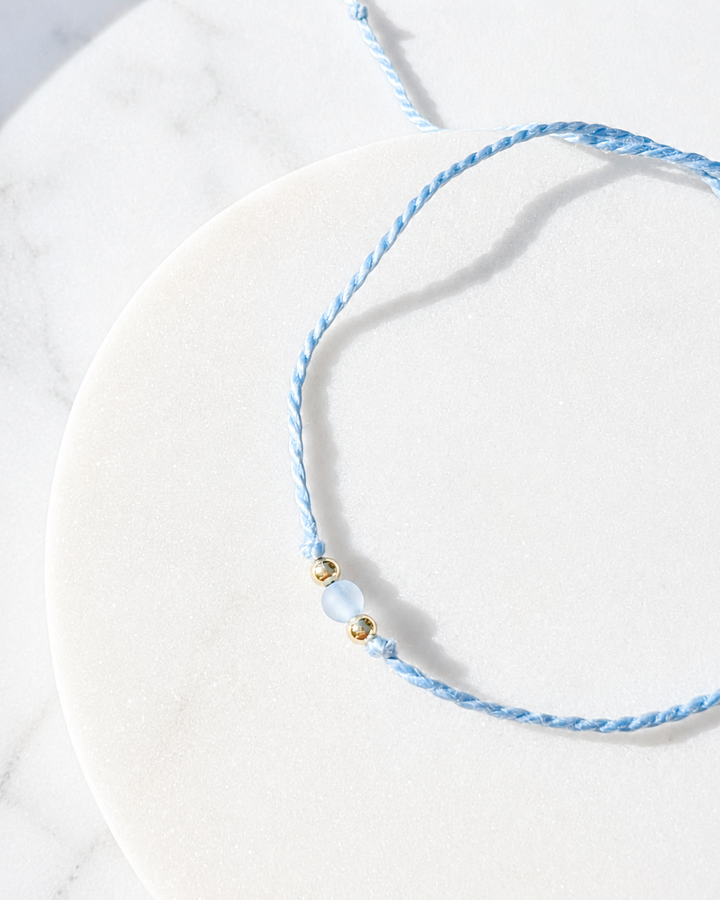Nano Mini Frosted Baby Blue Rakhi