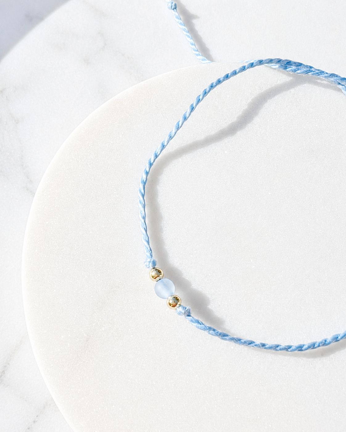 Nano Mini Frosted Baby Blue Rakhi