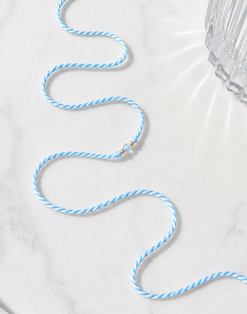 Nano Mini Frosted Baby Blue Rakhi