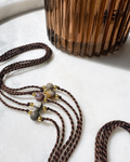 Natural Bamboo Leaf Agate Rakhi