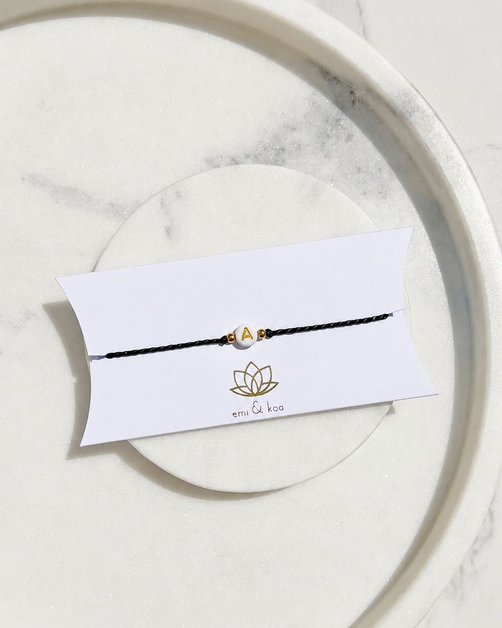Initial - Round Bead Rakhi 🔤
