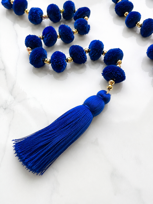 Royal Blue Diwali Hanging Tassel Garland - Pack of 4 ✨