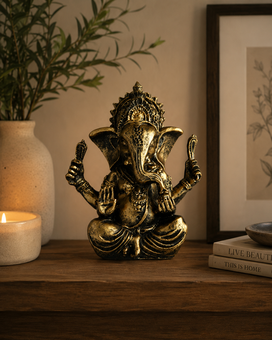 Antique Gold Lord Ganesh Murti 🙏🏽