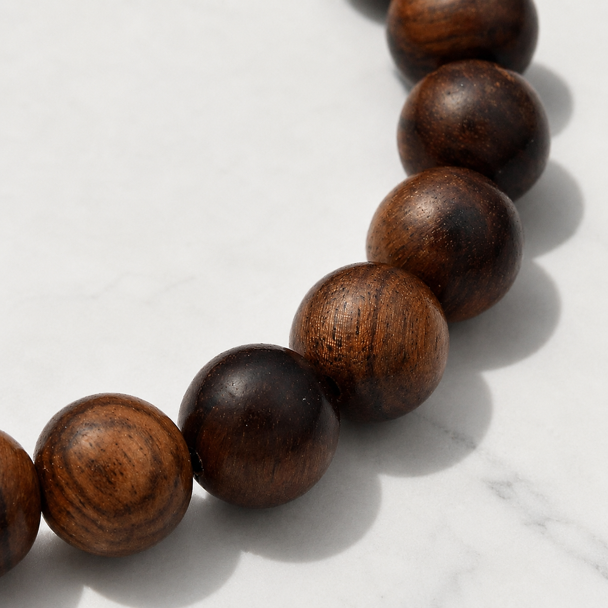 Natural Wood Bead Bracelet