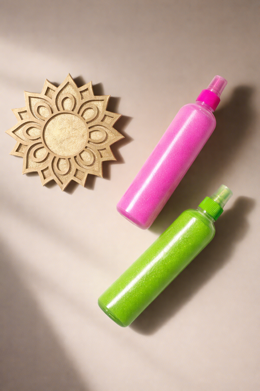 4" Mini Diwali Marigold Wooden Rangoli Kit ✨