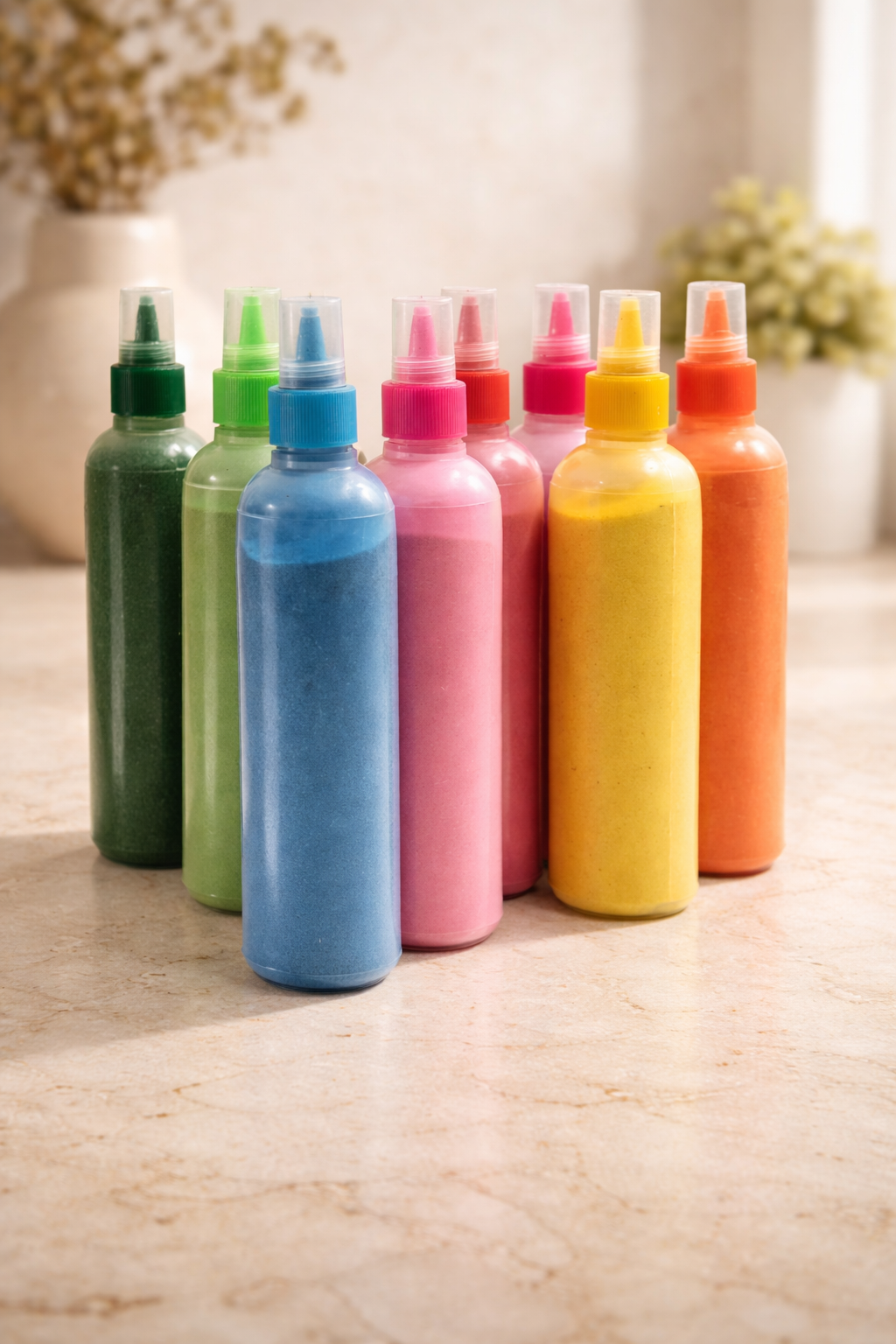 Rangoli Colour Powder - Pack of 10 Bottles