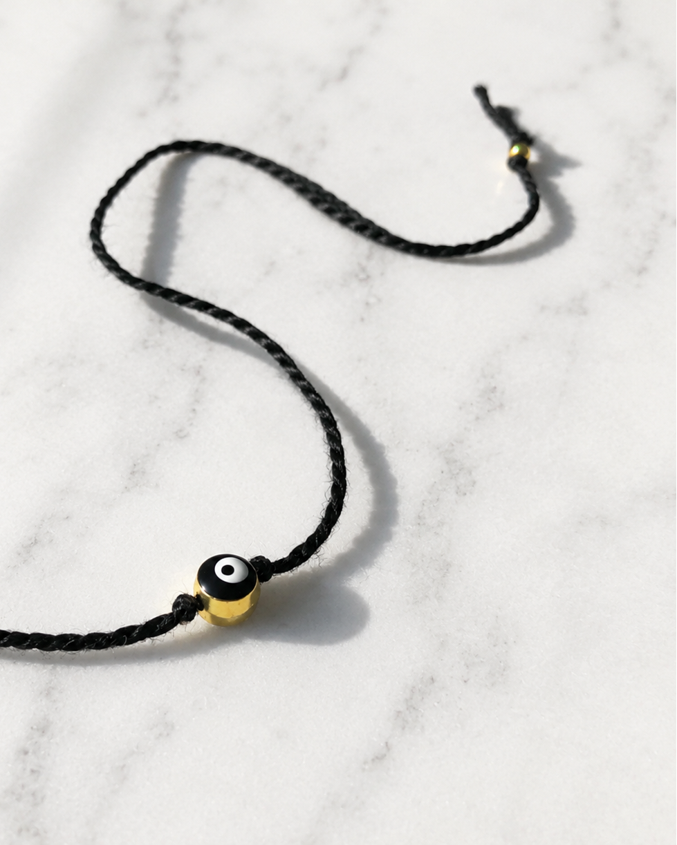 Mini Black and White Evil Eye Rakhri