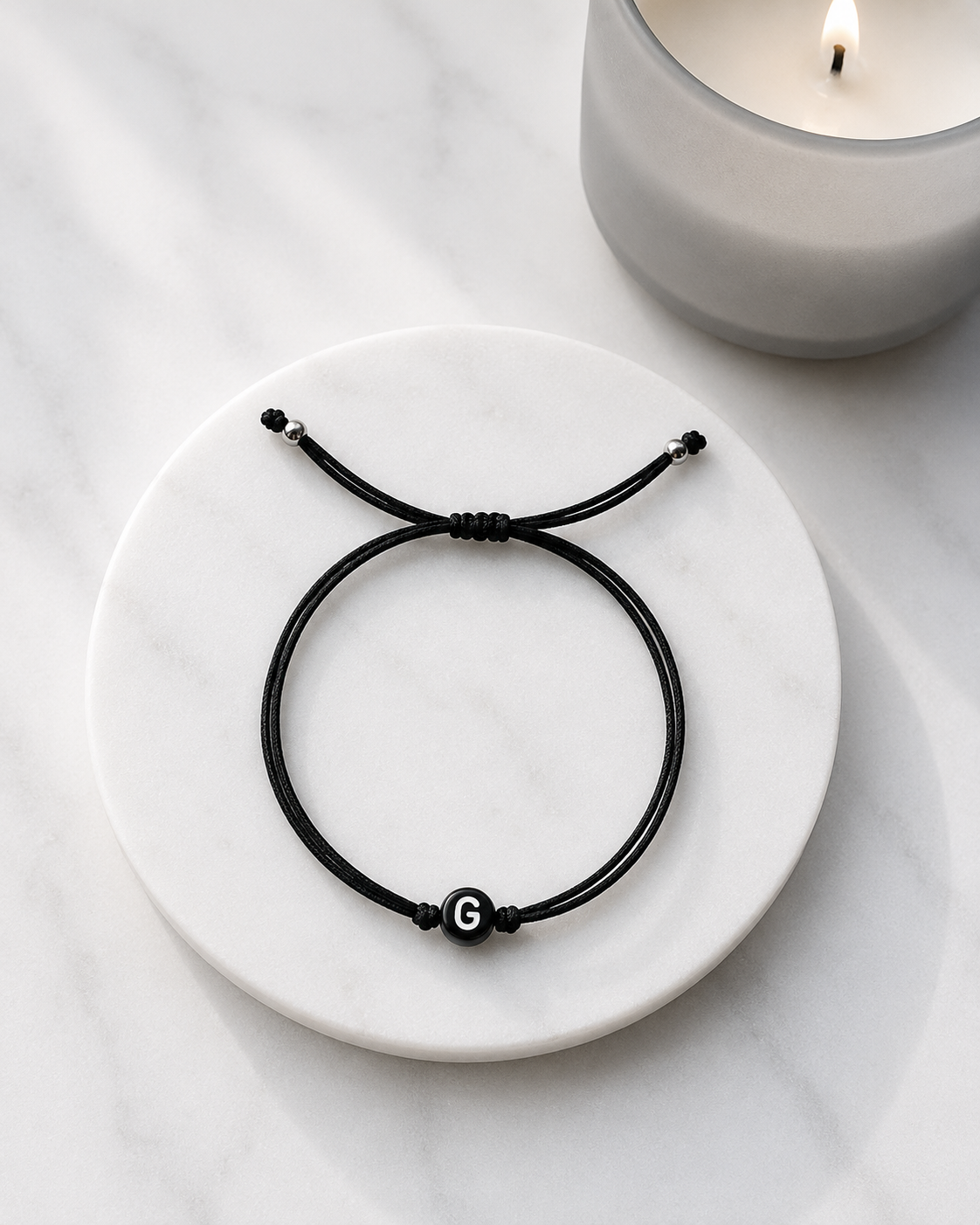 Men's Letter Adjustable String Bracelet 🖤