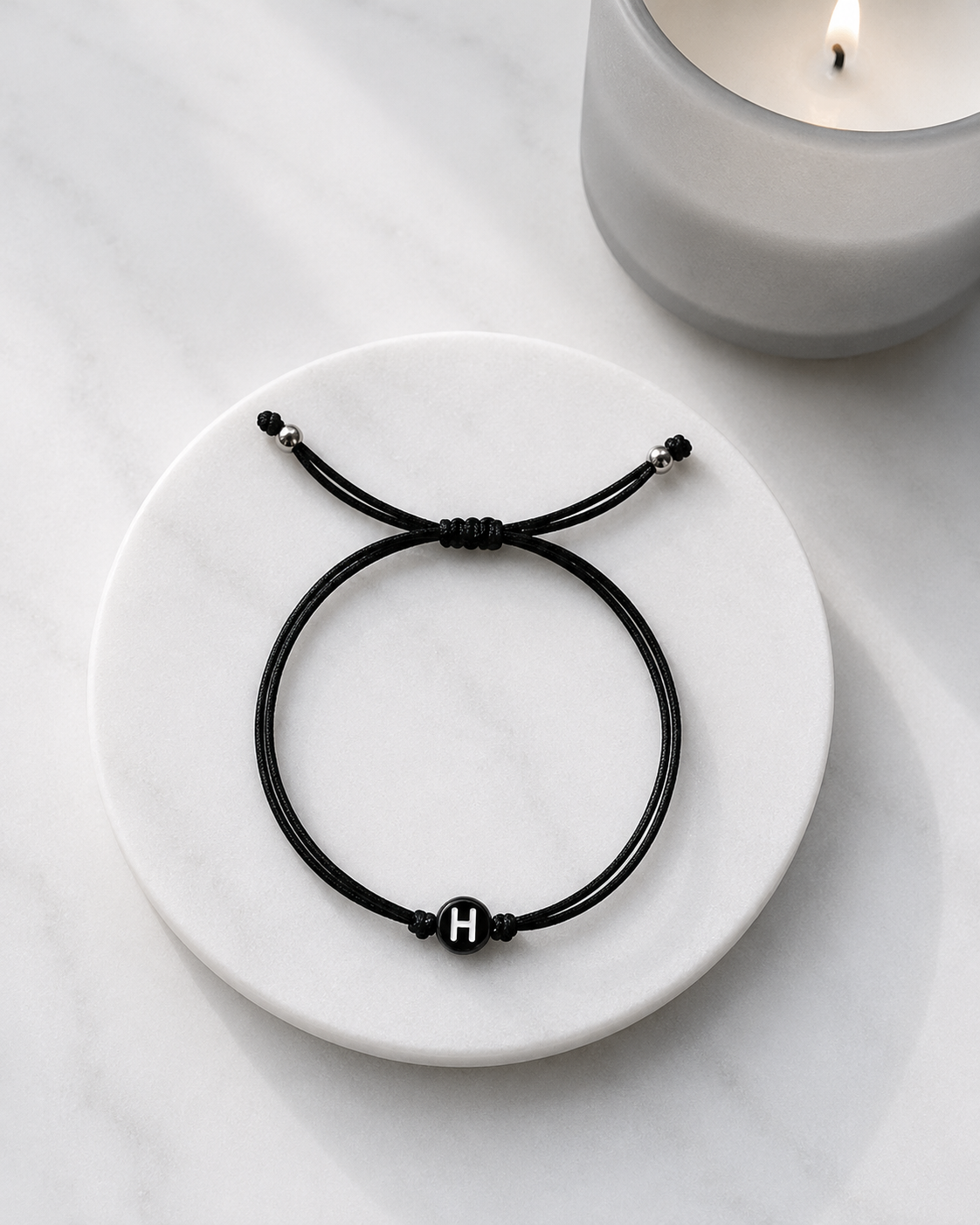 Men's Letter Adjustable String Bracelet 🖤