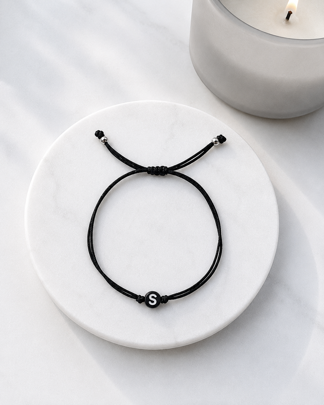 Men's Letter Adjustable String Bracelet 🖤
