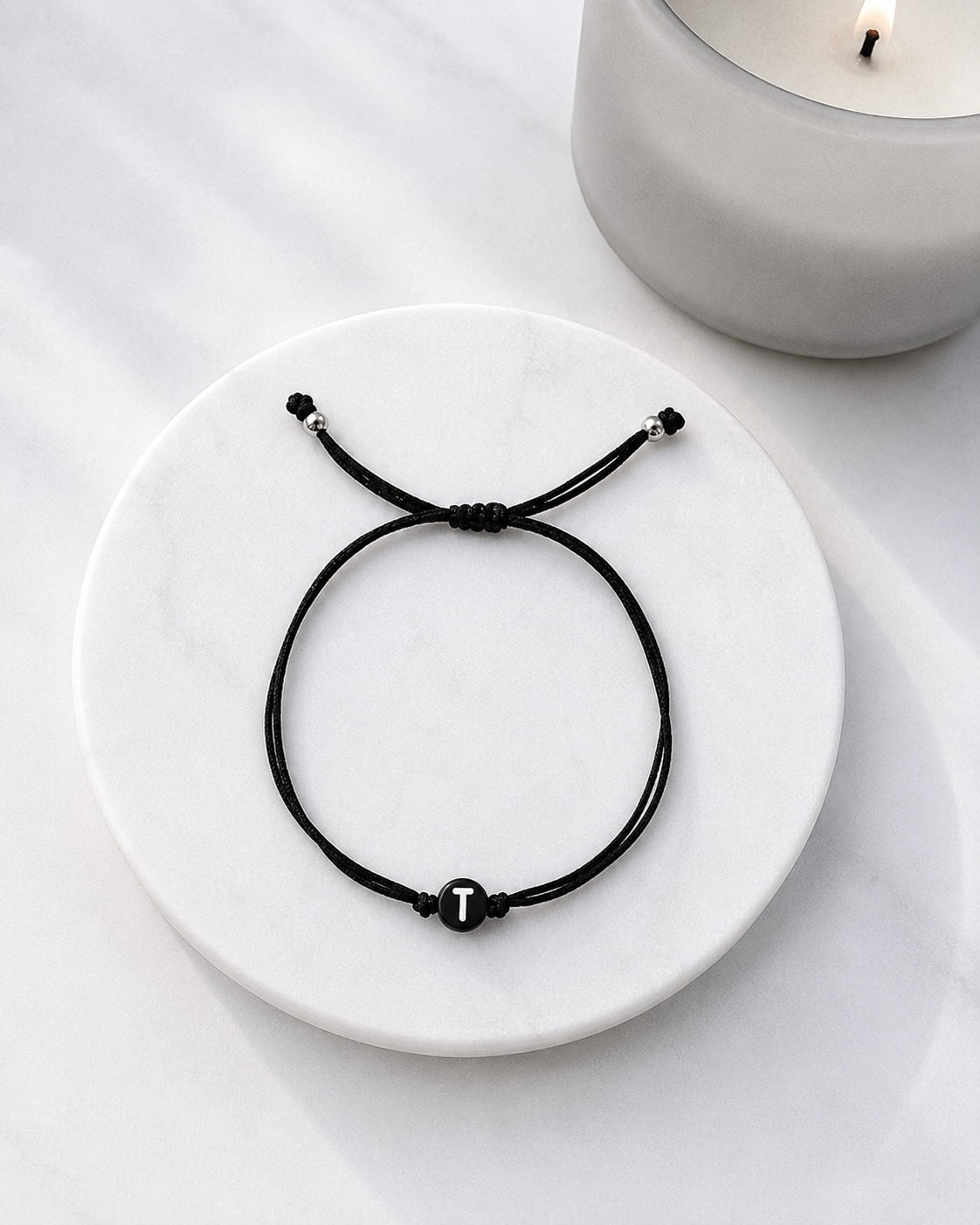 Men's Letter Adjustable String Bracelet 🖤