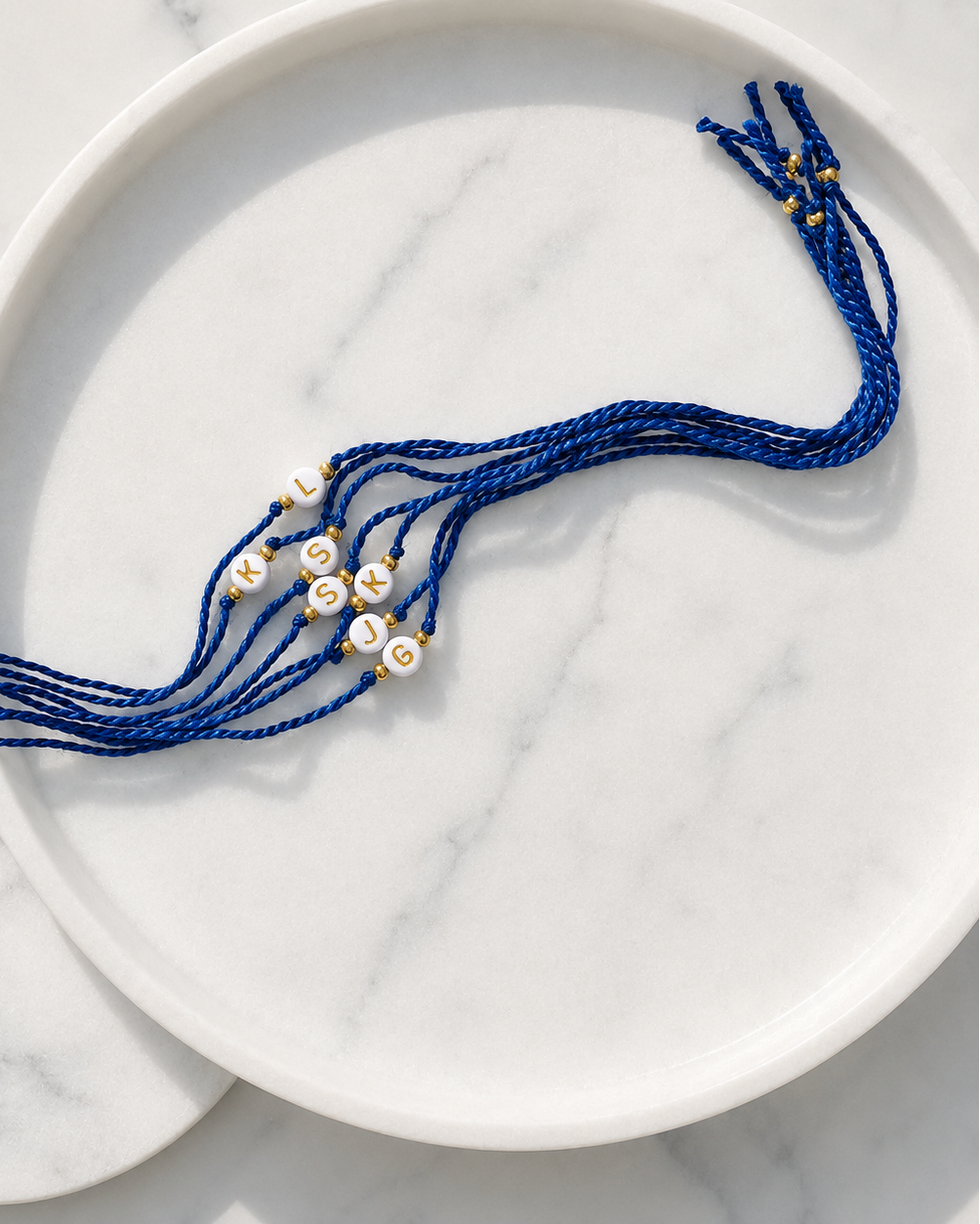 Initial - Round Bead Rakhi 🔤