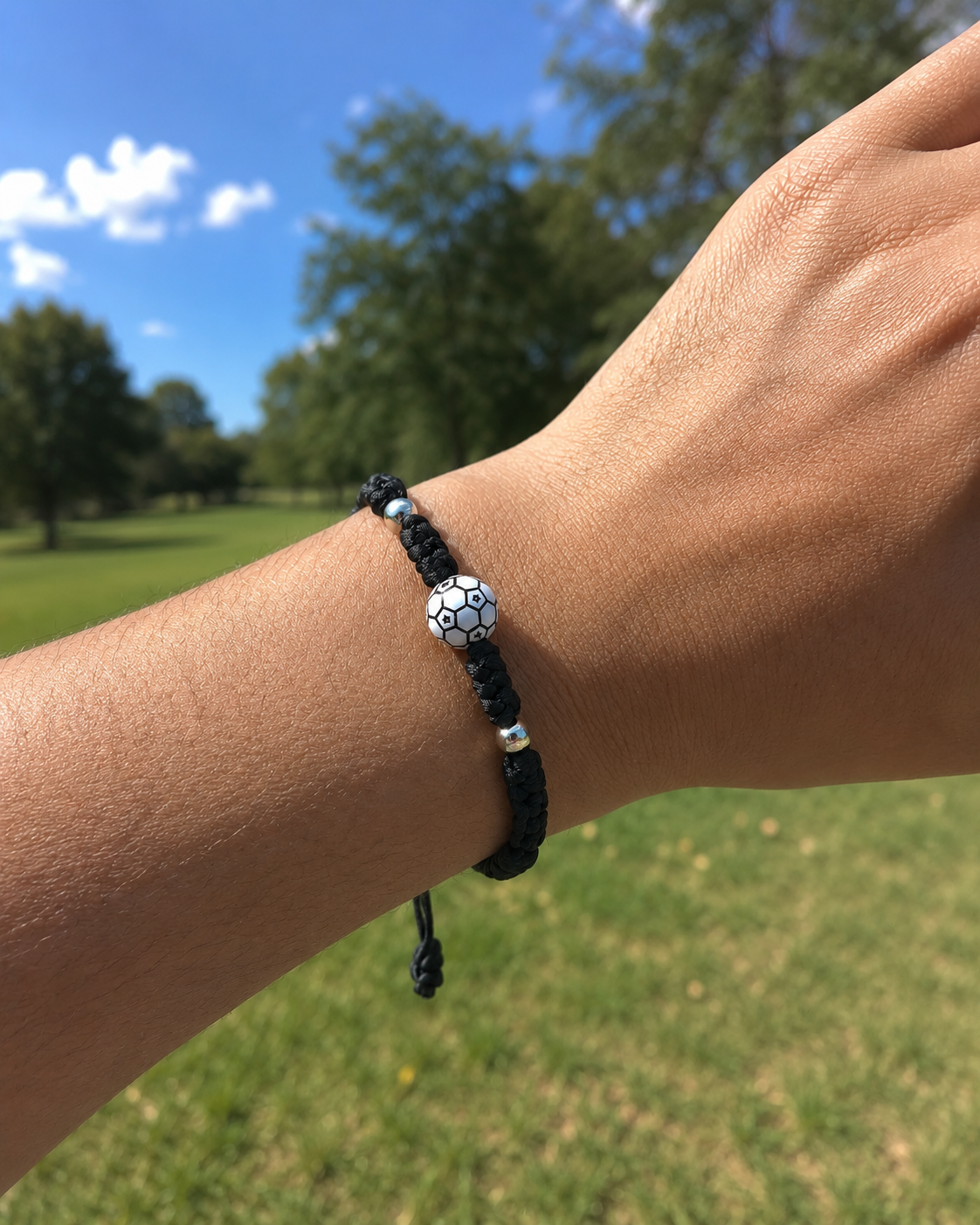 ⚽ Football Braided Bead Bracelet 👟