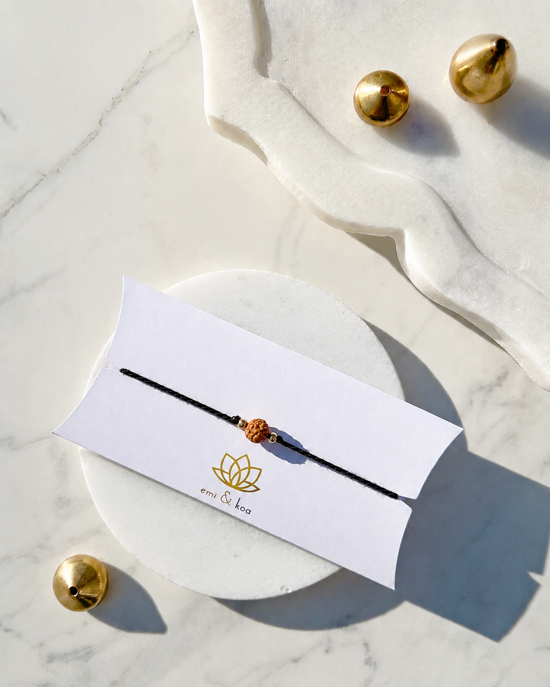Natural Rudraksha Rakhi 📿