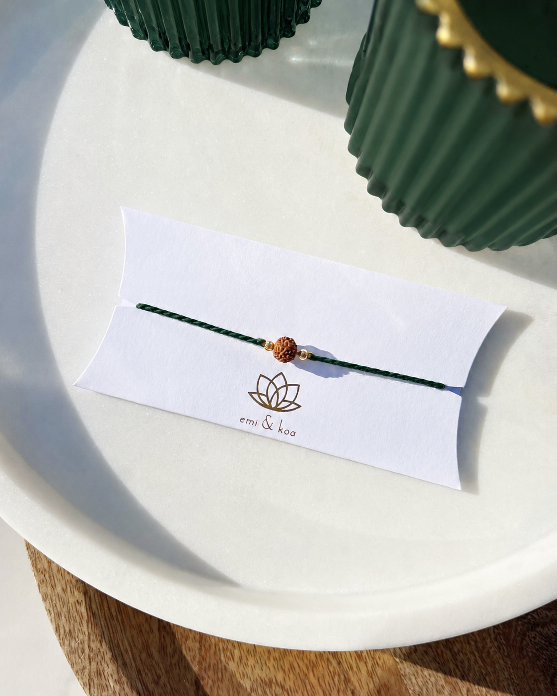 Natural Rudraksha Rakhi 📿