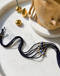 Natural Frosted Sodalite Handmade Rakhi