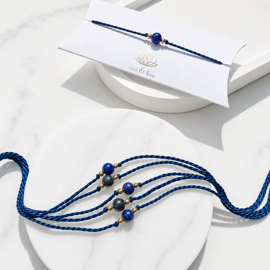 Natural Sodalite Handmade Rakhri