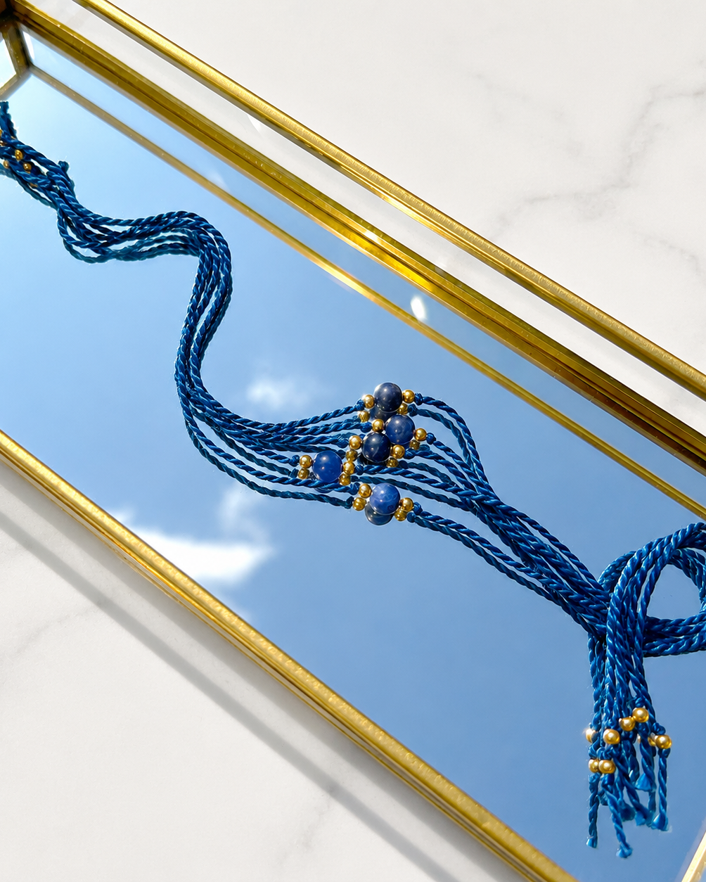 Natural Sodalite Handmade Rakhi